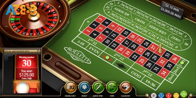 Bí Kíp Thắng Đậm Game Cá Cược Đổi Thưởng Roulette Tại Az888! 3 Hướng dẫn chơi roulette cơ bản, dễ hiểu